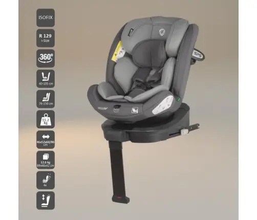 iSize 40-150 cm Coccolle Sidra Diamond black