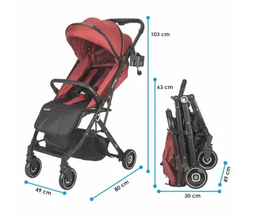 Sport Stroller Coccolle Alla Mahogany brown