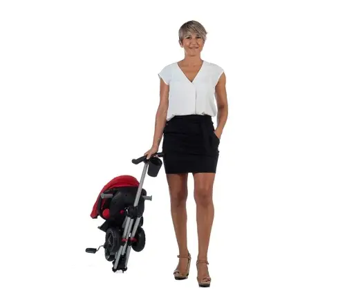 Ultra-foldable Tricycle Qplay Nova Rubber Red