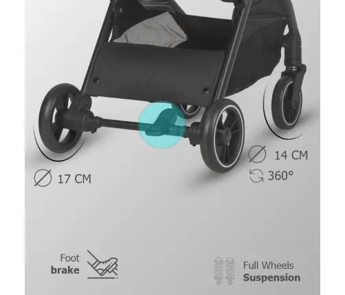 Autofold Sport Stroller Coccolle Arella Jet black