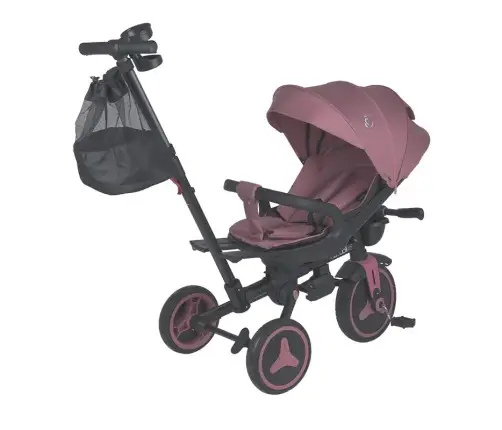 Coccolle Urbio Plus foldable tricycle Smoked Pink