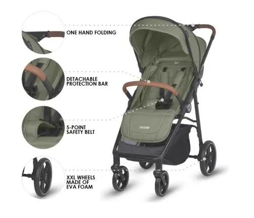 Sport Stroller Coccolle Finley Moss green