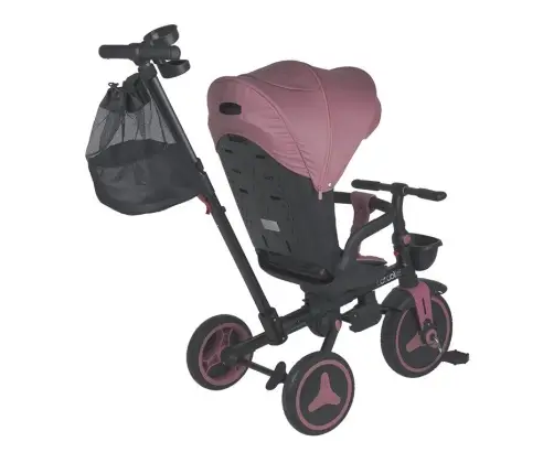 Coccolle Urbio Plus foldable tricycle Smoked Pink