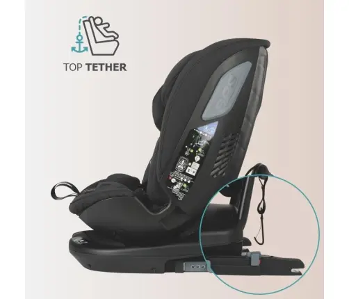 i-Size rotating car seat 40-150 cm Coccolle Velsa Jet black
