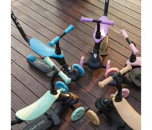 Scooter Qplay Sema 6in1 EVO Pink