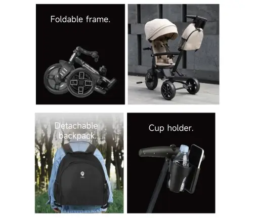 Tricycle Qplay Comfo Max Black