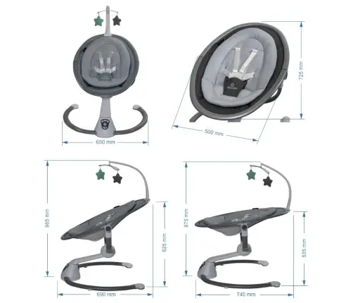 Coccolle  Freya baby swing Baby blue