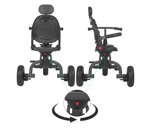 Multifunctional tricycle Coccolle Venti Magenta