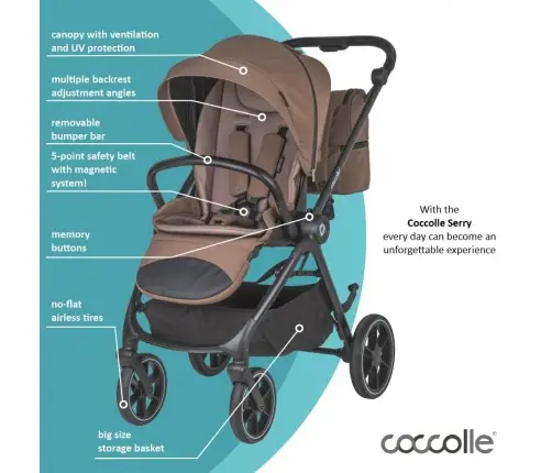 Travel system 2in1 Coccolle Serry Light taupe