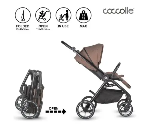 Travel system 2in1 Coccolle Serry Light taupe