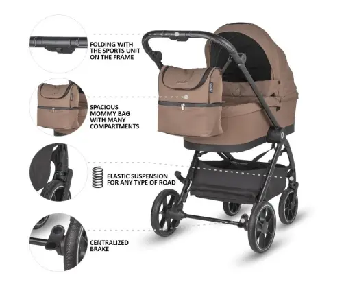 Travel system 2in1 Coccolle Serry Light taupe