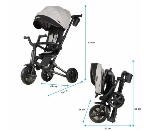 Tricycle  Qplay Nova Niello Grey