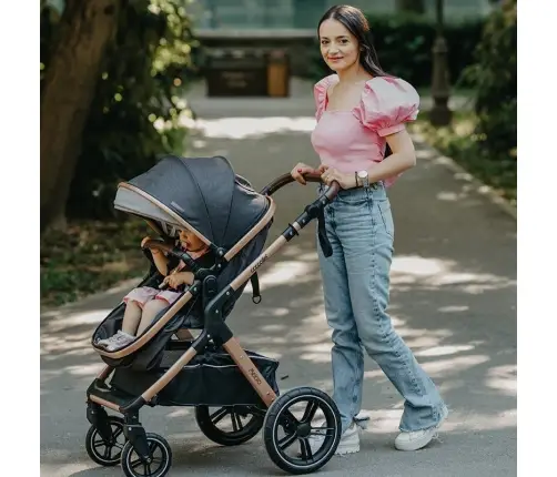 Convertible travel system 3in1 Coccolle  Melora Diamond black