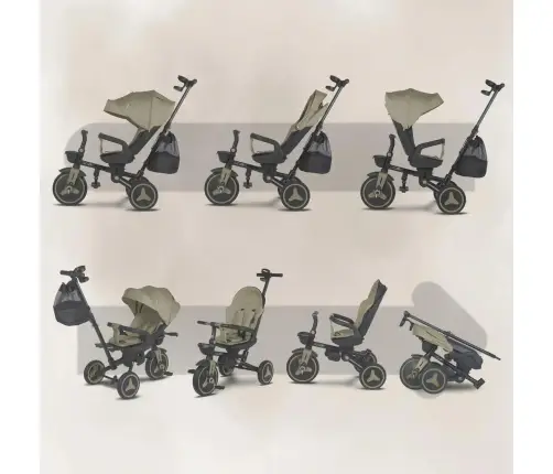 Coccolle Urbio Plus foldable tricycle Basil Green
