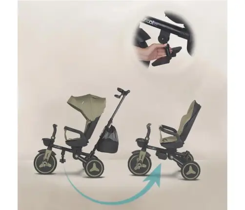 Coccolle Urbio Plus foldable tricycle Basil Green