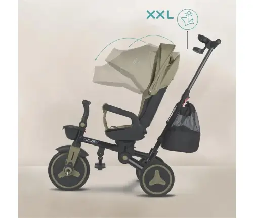 Coccolle Urbio Plus foldable tricycle Basil Green