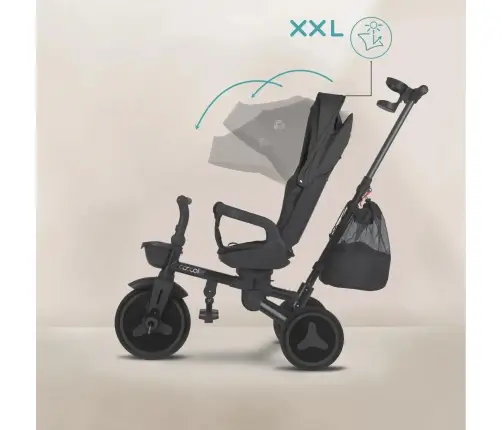 Coccolle Urbio Plus foldable tricycle Jet Black