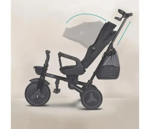 Coccolle Urbio Plus foldable tricycle Jet Black