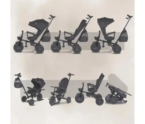 Coccolle Urbio Plus foldable tricycle Jet Black