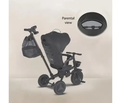 Coccolle Urbio Plus foldable tricycle Jet Black
