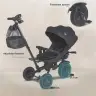 Coccolle Urbio Plus foldable tricycle Jet Black