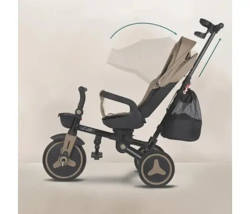 Coccolle Urbio Plus foldable tricycle Mocha Beige