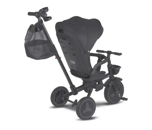 Coccolle Urbio Plus foldable tricycle Jet Black