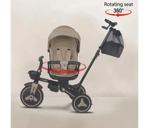 Coccolle Urbio Plus foldable tricycle Mocha Beige