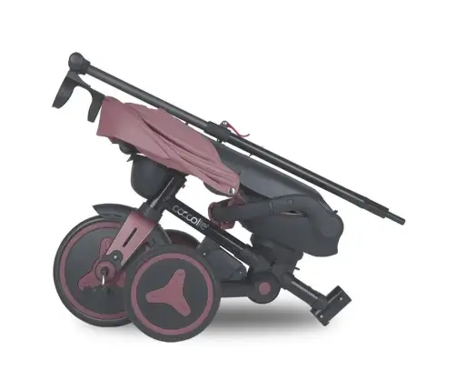 Coccolle Urbio Plus foldable tricycle Smoked Pink