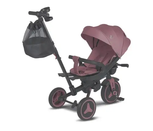 Coccolle Urbio Plus foldable tricycle Smoked Pink