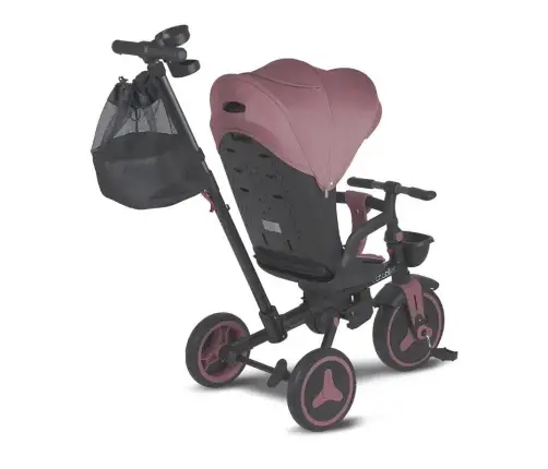Coccolle Urbio Plus foldable tricycle Smoked Pink