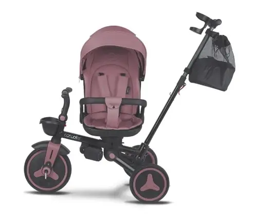 Coccolle Urbio Plus foldable tricycle Smoked Pink