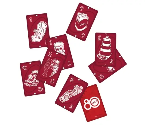 UNO Mattel 80th Ruby Red JGK30