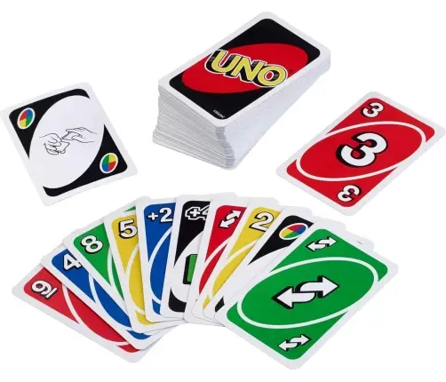 Uno Card Game Display W2087
