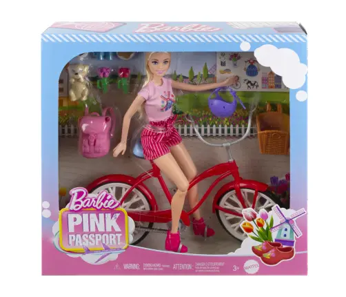 Barbie Bicycle with Doll HWJ00