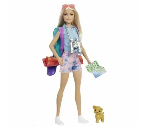 Barbie Camping Dolls + Piece Count-Doll 1 HDF73