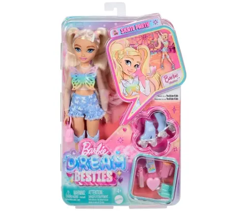 Barbie Dream Besties Roller Skate - Malibu lelle JFX96