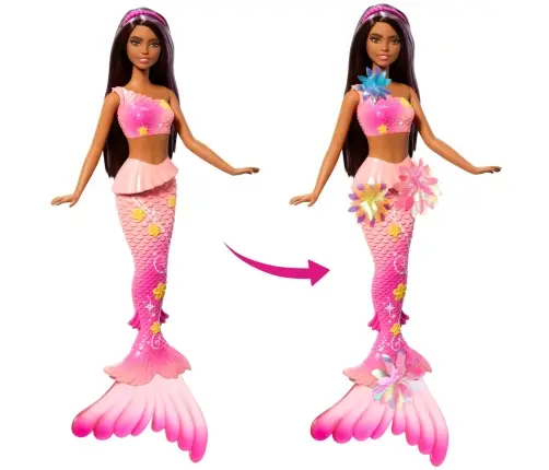 Barbie Dreamtopia Blooming Magic Mermaid - Brunette JDM73