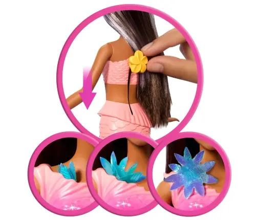 Barbie Dreamtopia Blooming Magic Mermaid - Brunette JDM73