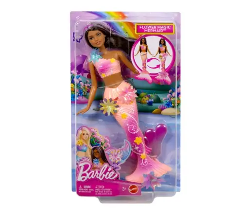 Barbie Dreamtopia Blooming Magic Mermaid - Brunette JDM73