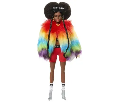 Barbie Extra Doll-Rainbow Coat GVR04