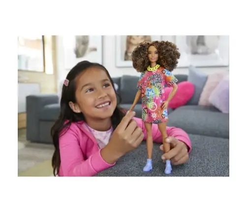 Barbie Fashionistas Doll - Good Vibes T-Shirt Dress (New pack.) HPF77