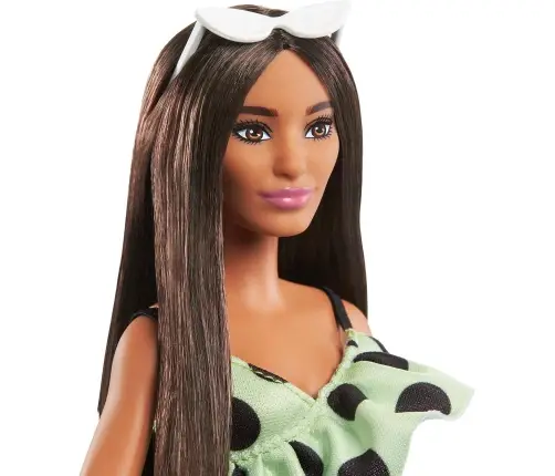 Barbie Fashionistas Doll - Lime Green Polka Dots (New pack.) HPF76