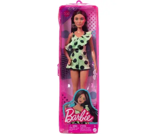 Barbie Fashionistas Doll - Lime Green Polka Dots (New pack.) HPF76