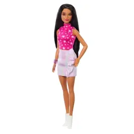 Barbie Fashionistas Doll - Rock Pink and Metallic HRH13