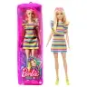 Barbie Fashionistas Doll - Tiered Dress and Braces (New pack.) HPF73