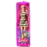 Barbie Fashionistas Doll - Tiered Dress and Braces (New pack.) HPF73