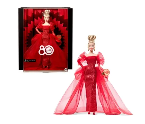Barbie Mattel 80th Anniversary Doll - Blonde JBJ17
