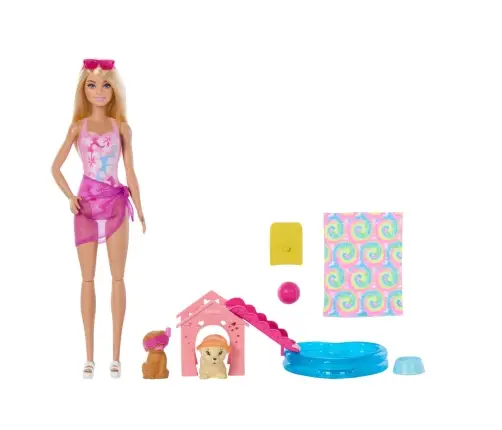 Barbie Puppy Pool Party JBF35