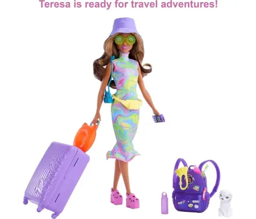 Barbie Teresa Travel Doll - Refreshed HKB05